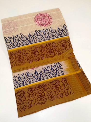 SALEM BLOCK PRINT COTTON SAREES