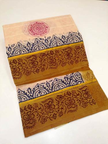 SALEM BLOCK PRINT COTTON SAREES