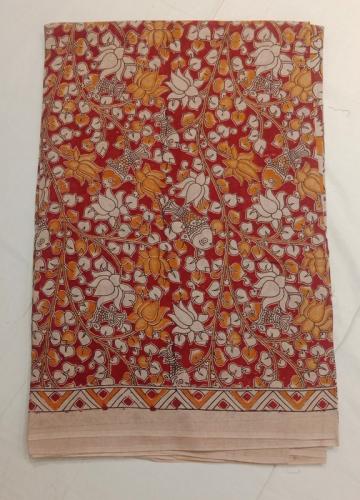 KALAMKARI PRINTED COTTON SAREE