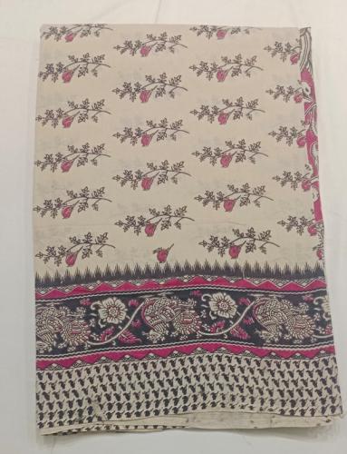 KALAMKARI PRINTED COTTON SAREE