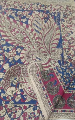 KALAMKARI PRINTED COTTON SAREE