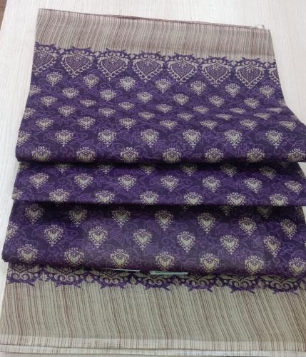 POWERLOOM PRINTED SAREES WITH BLOUSE