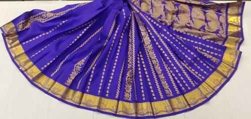THIRUBHUVANAM HF ZARI SILK SAREE 550 MTS