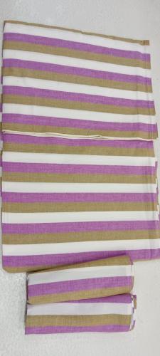 BEDSHEET STRIPE 60X90 2 PILLOW COVER