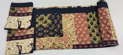 BEDSHEET JAIPUR PRINTED 90X108 2 PILLOW COVER