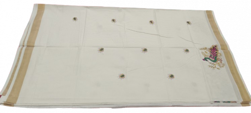 PL KERALA EMBROIDERY SAREE