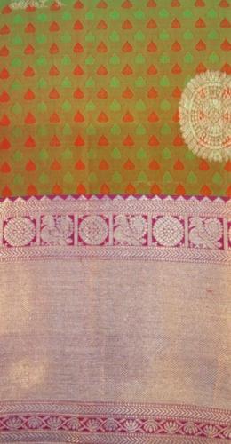 ARNI SILK HALF FINE ZARI SAREE WITH BLOUSE