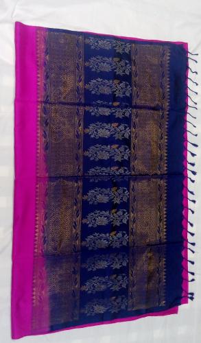 SOFT SILK SAREE WITH BLOUSE