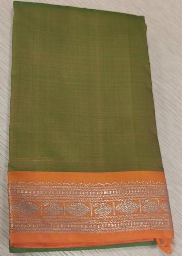 ARNI SILK HALF FINE ZARI SAREE WITH BLOUSE