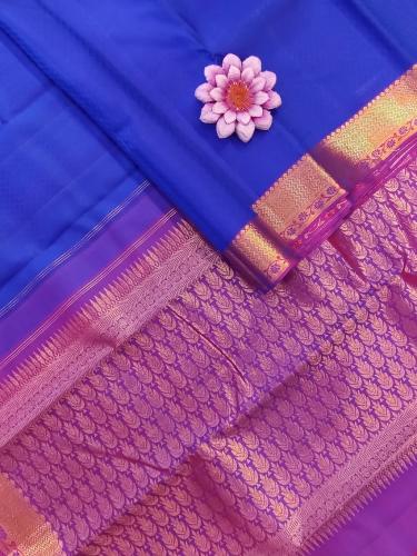 ARNI SILK HALF FINE ZARI SAREE WITH BLOUSE
