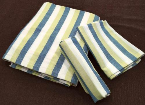 BEDSHEET STRIPE 90X108 2 PILLOW COVER