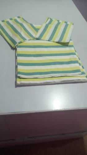 BEDSHEET STRIPE 90X108 2 PILLOW COVER