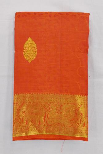 ARNI SILK HALF FINE ZARI SAREE WITH BLOUSE
