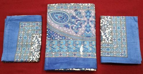 BEDSHEET JAIPUR PRINTED 72X100 2 PILLOW COVER