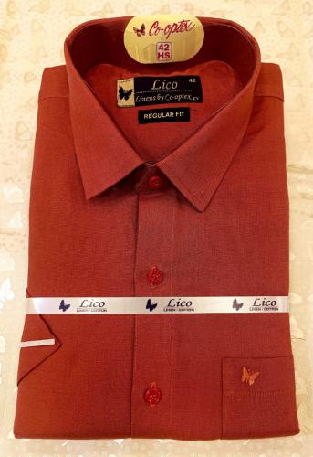 PL COTTONX LINEN DYED READYMADE SHIRT 42 HS