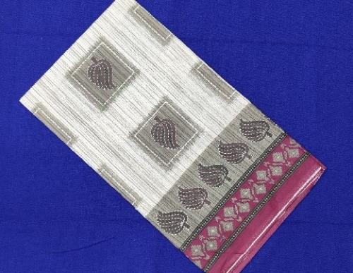 60s PRINTED COTTON SAREE