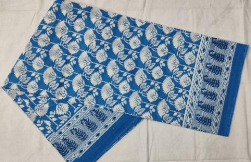60s PRINTED COTTON SAREE